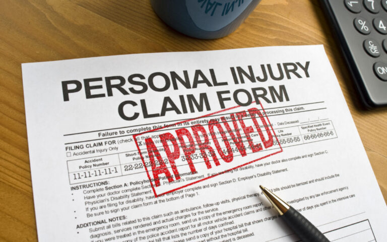 personal injury claim form