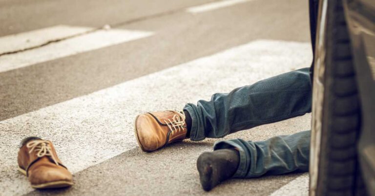 pedestrian at fault for a car accident